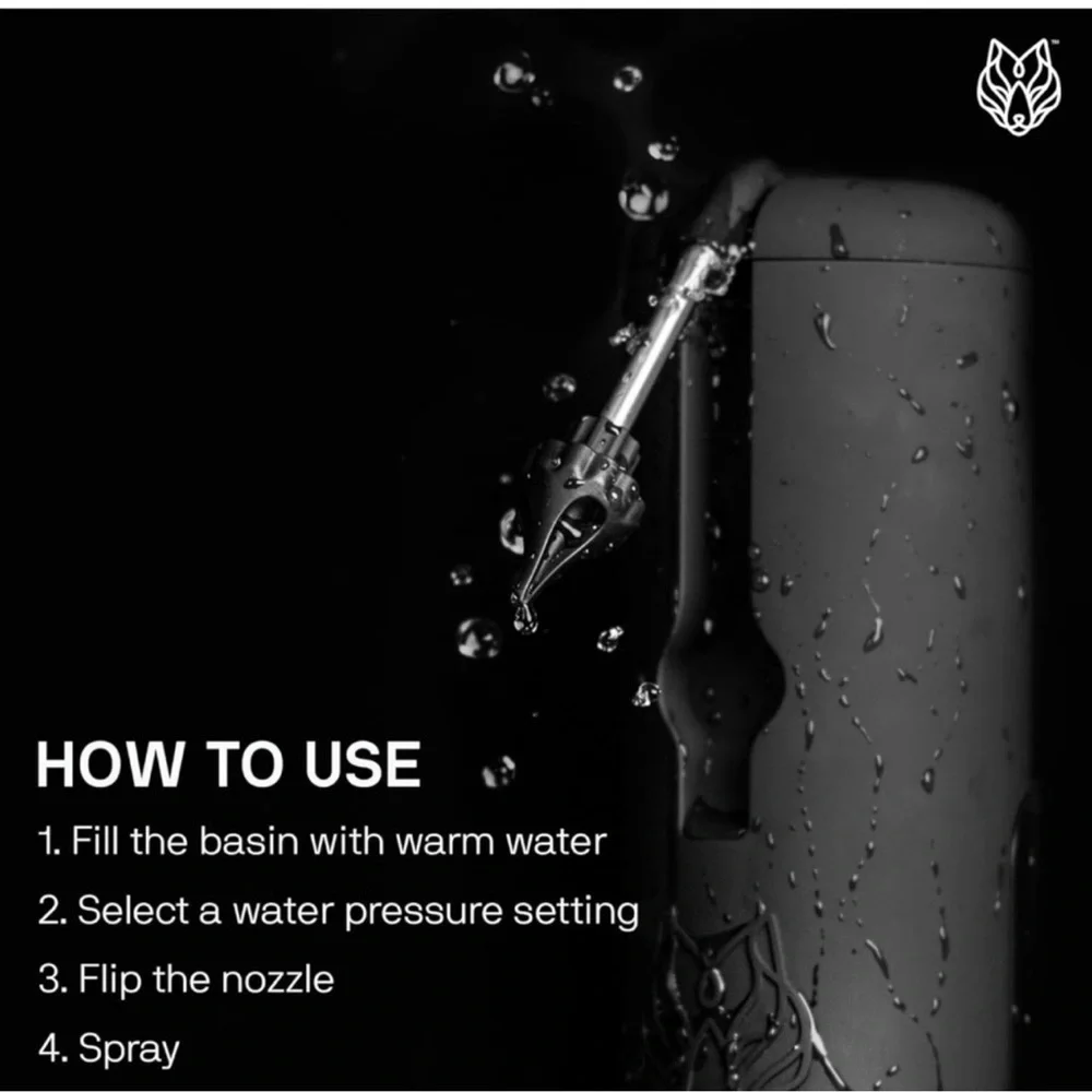 BlackWolf Wush Powered Ear Cleaner -Black